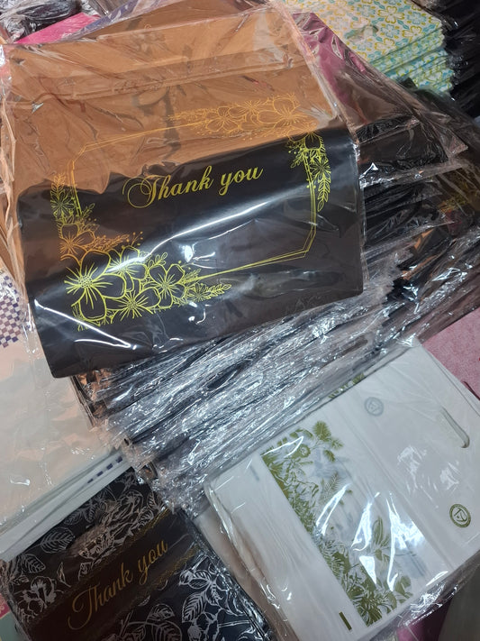 100 Pack “Thank You” Plastic Bags