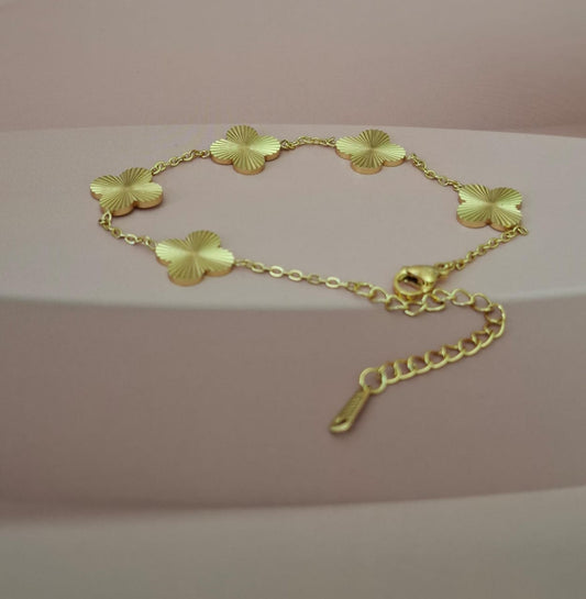 Clover Charm Bracelet (Stainless Steel)