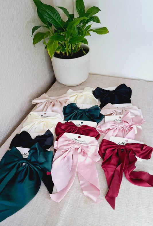 Large Satin Hair Bows (pack)