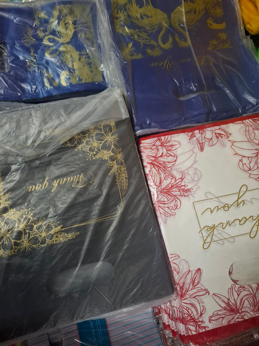 100 Pack “Thank You” Plastic Bags