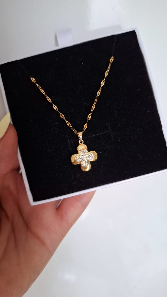Cross Diamante Necklace- Wholesale Packs