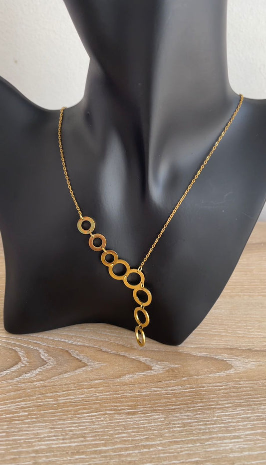 Ring Cascade Necklaces (2pc)