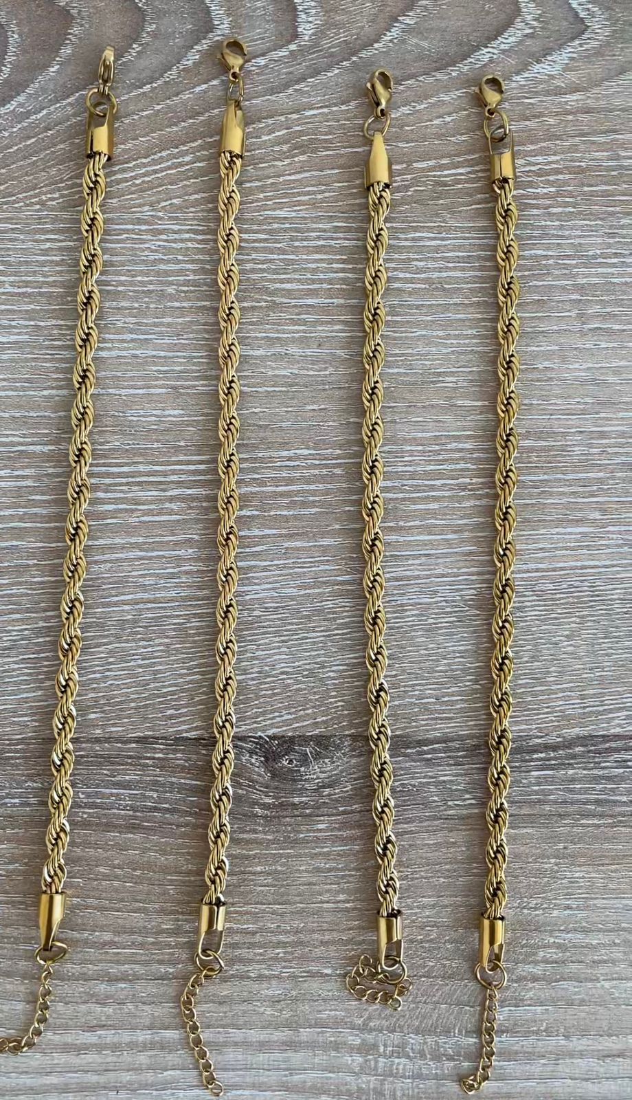 Classic Twist Link Bracelets (4pc)