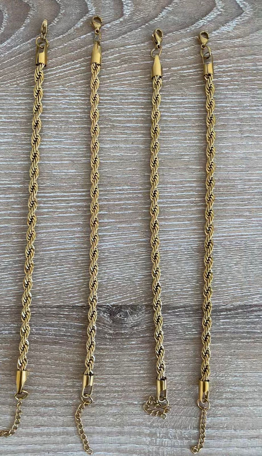 Classic Twist Link Bracelets (4pc)