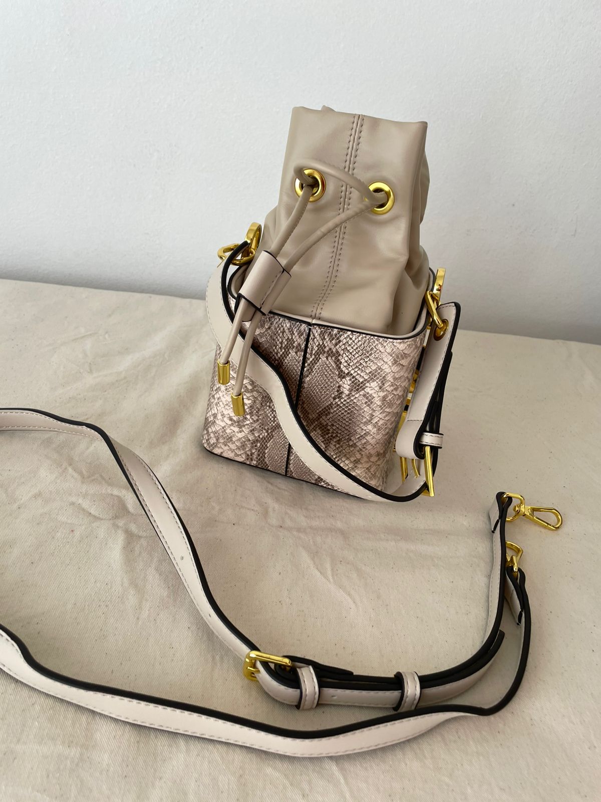 Python Luxe Bucket Bag