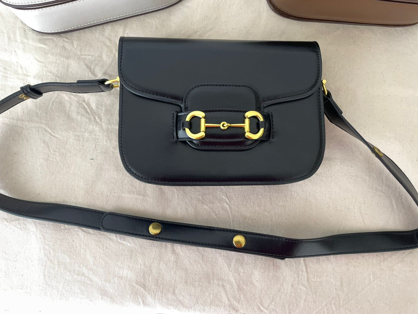 Luxe Horsebit Crossbody Bag (3pc)