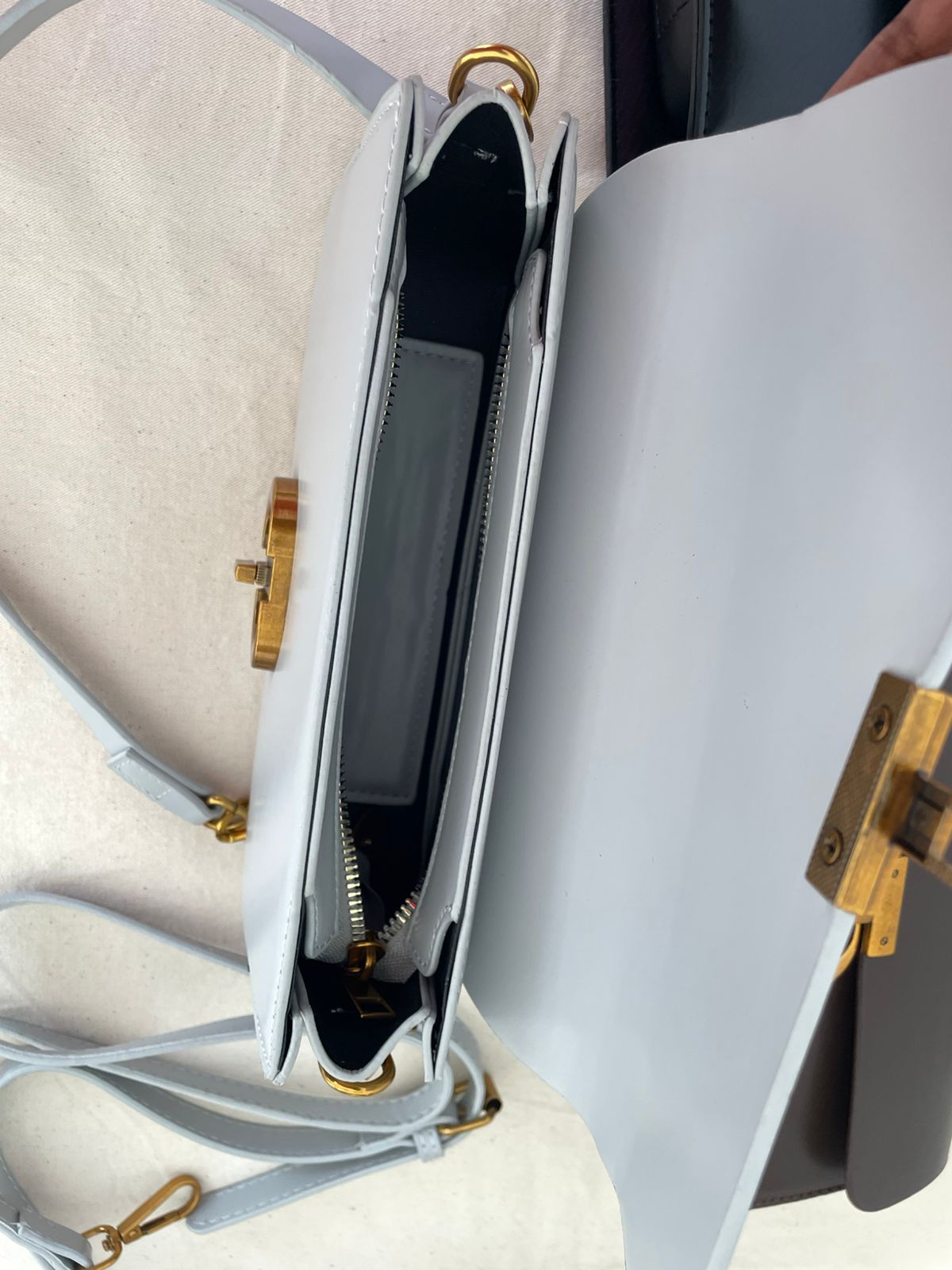 Lock Crossbody Bag