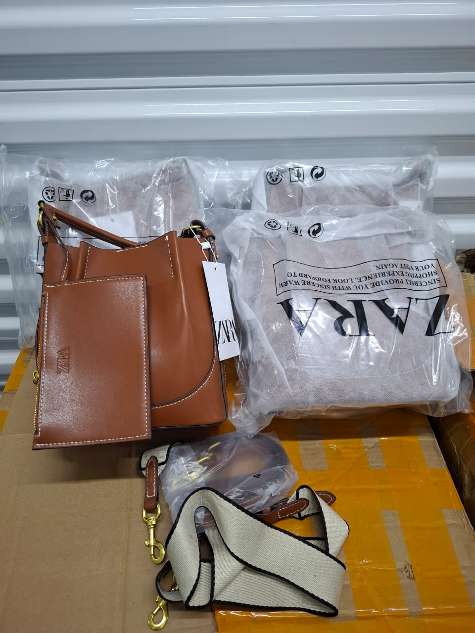 Zara Bucket Bag with Detachable Pouch