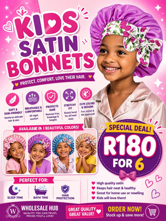 Satin Bonnets Collection – Kids & Adults