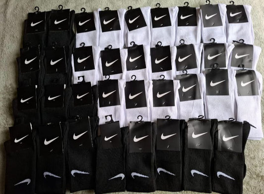 Nike Socks – Pack of 10 (White Only)