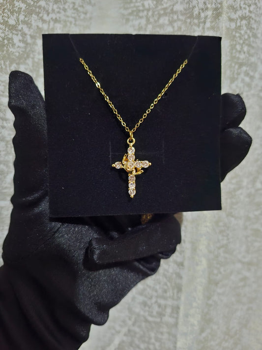Crown Cross Necklace- Wholesale Packs